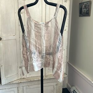 Krista Larson silk organza layering cami vest